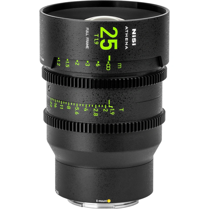 NiSi CINE Objektiv Athena Prime 25mm T1.9 E-Fattning (Utan Drop-In Filter)