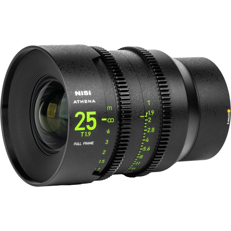 NiSi CINE Objektiv Athena Prime 25mm T1.9 E-Fattning (Utan Drop-In Filter)