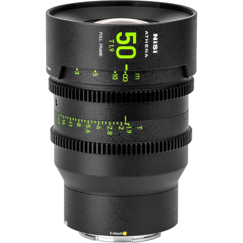 NiSi CINE Objektiv Athena Prime 50mm T1.9 E-Fattning (Utan Drop-In Filter) NiSi Cine Lens Athena Prime 50mm T19 E Mount Without Drop in Filter 1 0be6854c