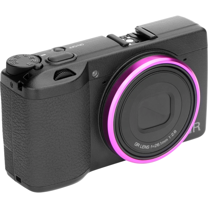 NiSi Ring Lock Till RICOH GR IIIX ROSE RED & SILVER