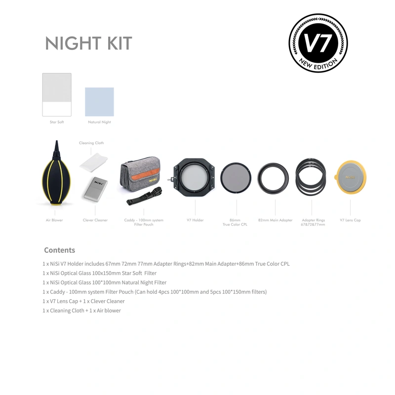 NiSi Fyrkantigt Filter Night Kit 100mm System V7