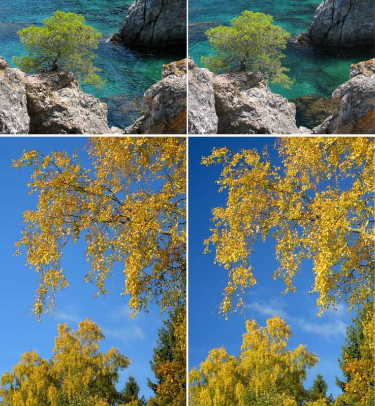 Filterskola NiSi polarisationsfilter med och utan